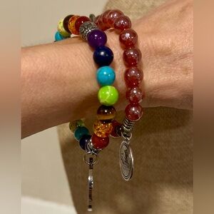📚🧑‍🏫🍎Gorgeous Beaded Bracelet Set Designed for Beloved Teacher✏️📚👩‍🏫